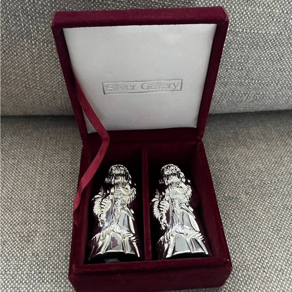 Vintage Godinger Silver Plated Christmas Santa